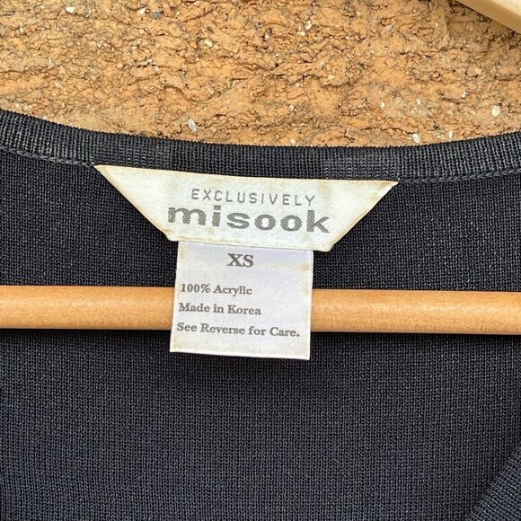 Exclusively Misook Black Short Sleeve xs - Picture 3 of 8